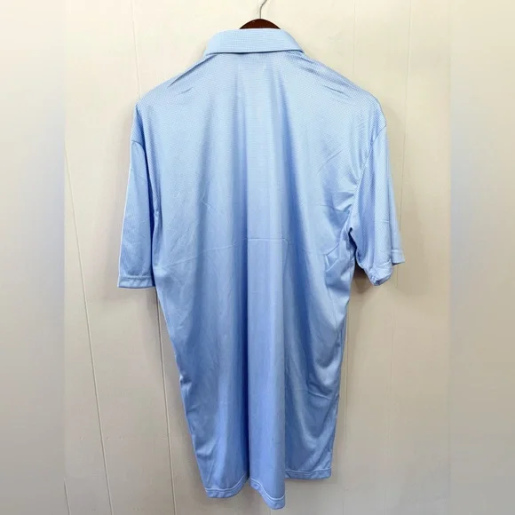 Collars & Co Semi-Spread Collar Polo Blue Houndstooth size XL tall new - Picture 7 of 7